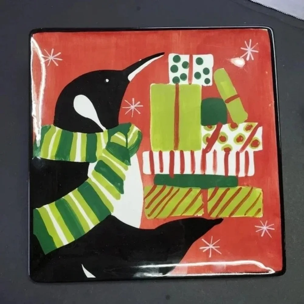 Certified International Cool Penguins Holiday Plates - Picture 2 of 8